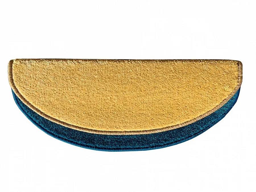 Nášlapy na schody Eton Lux (půlkruh-obdélník) - Eton Lux tyrkysový 24 x 65 cm půlkruh