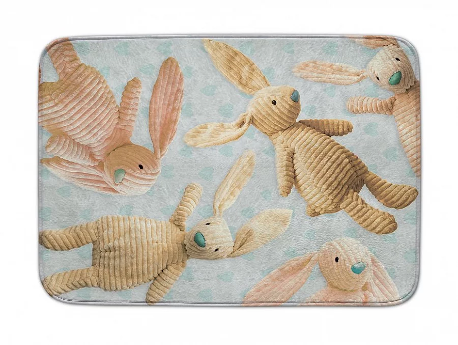 Dětský koberec Ultra Soft Králík modrý - 130 x 180 cm-SLEVA
