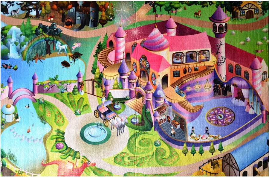 Dětský koberec Ultra Soft Zámek - 70 x 95 cm