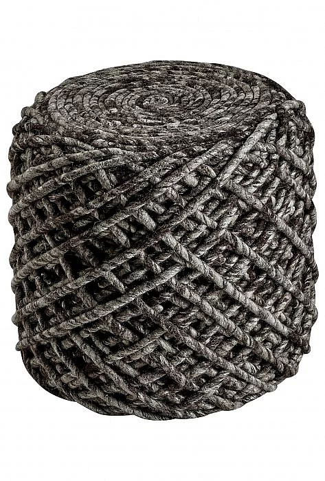 Pletený puf Pouf Royal 888 coffee - Pletený puf Pouf Royal 888 coffee