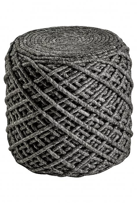 Pletený puf Pouf Royal 888 graphite