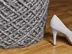 Pletený puf Pouf Royal 888 graphite