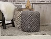 Pletený puf Pouf Royal 888 graphite