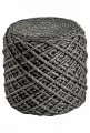 Pletený puf Pouf Royal 888 graphite - Pletený puf Pouf Royal 888 graphite