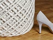 Pletený puf Pouf Royal 888 ivory
