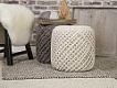 Pletený puf Pouf Royal 888 ivory