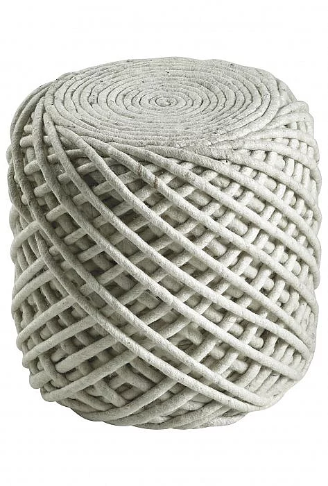 Pletený puf Pouf Royal 888 ivory - Pletený puf Pouf Royal 888 ivory