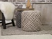 Pletený puf Pouf Royal 888 sand