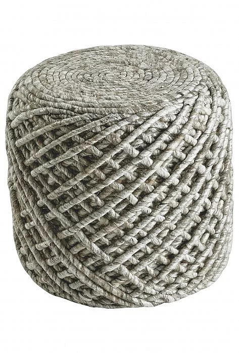 Pletený puf Pouf Royal 888 sand - Pletený puf Pouf Royal 888 sand
