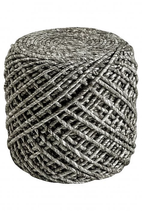 Pletený puf Pouf Royal 888 taupe