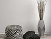 Pletený puf Pouf Royal 888 taupe