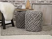 Pletený puf Pouf Royal 888 taupe