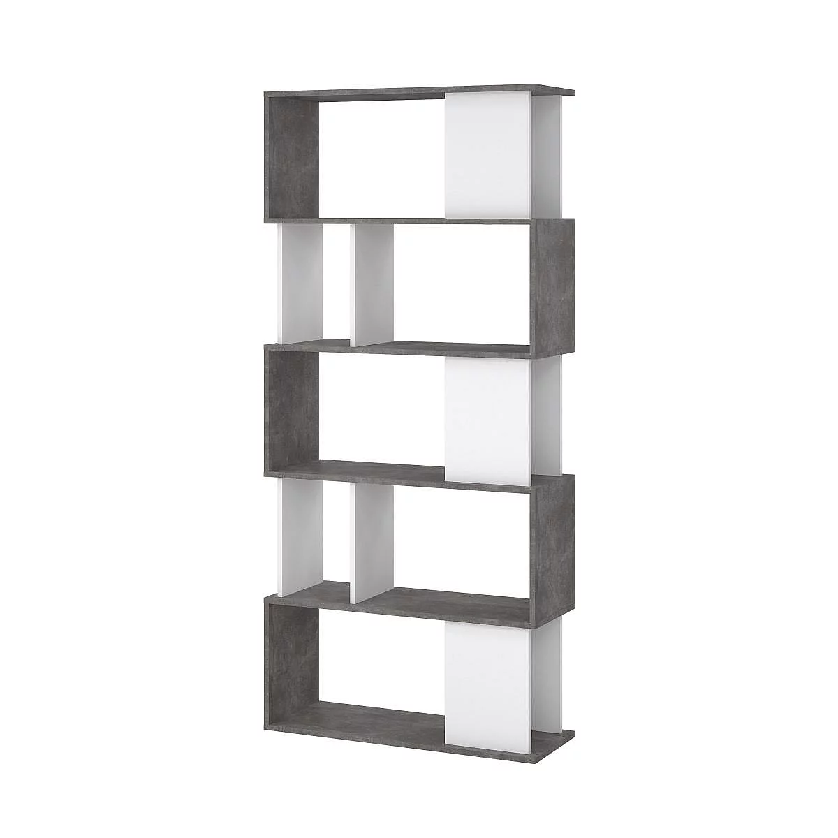 Regál Penta 735 bílá/beton