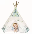 Dětské tepee design tyrkys - Dětské tepee design tyrkys-SLEVA