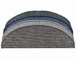 Nášlapy na schody Porto (půlkruh a obdélník) - Porto modrý 28 x 65 cm půlkruh-SLEVA POSLEDNÍ 1 KUS