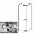 Skříňka na vestavěnou lednici D60ZL, levá, bílá / sosna Andersen, PROVANCE