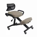 Ergonomická kľakačka, šedohnědá taupe / černá, RUFUS