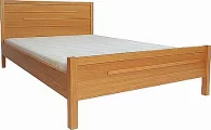 Postel BRANDON DOUBLE 135x192cm vč. roštu dýhovaná DUB
