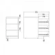 Komoda Simplicity 237 bílý lesk