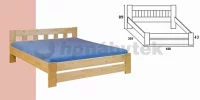 FILIP senior - dvoulůžko (160/200) cm smrk