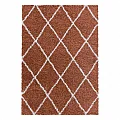 Kusový koberec Alvor shaggy 3401 terra - 80 x 150  cm