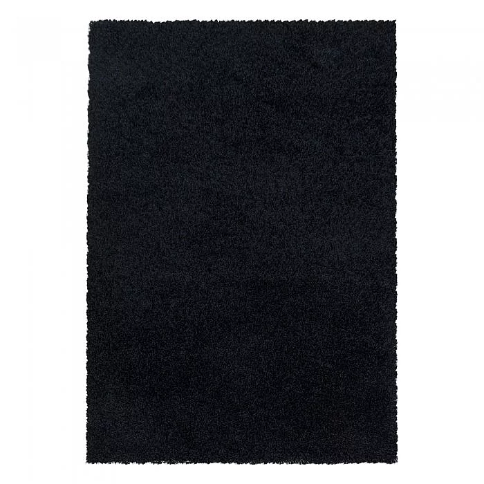 Kusový koberec Sydney shaggy 3000 black - 120 x 170 cm
