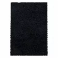 Kusový koberec Sydney shaggy 3000 black - Kruh průměr 200 cm