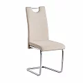 Jídelní židle, béžová Dulux Velvet látka, ABIRA NEW