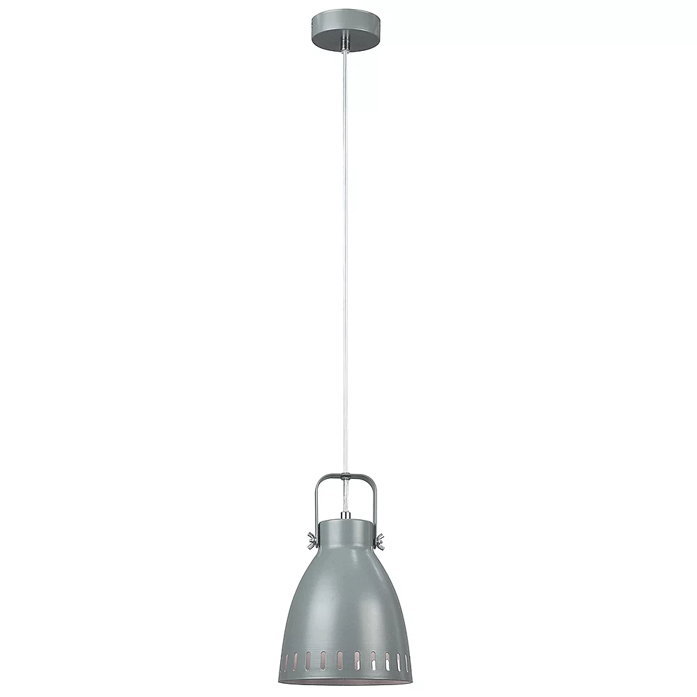 Visící lampa, šedá / kov, AIDEN typ3