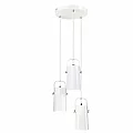 Visící lampa, bílá / kov, DEVAN