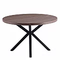 Jedálenský stůl, tmavý dub / čierna, MEDOR