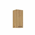 Horní skříňka, černý mat / dub artisan, Monro 30 G-72 1F