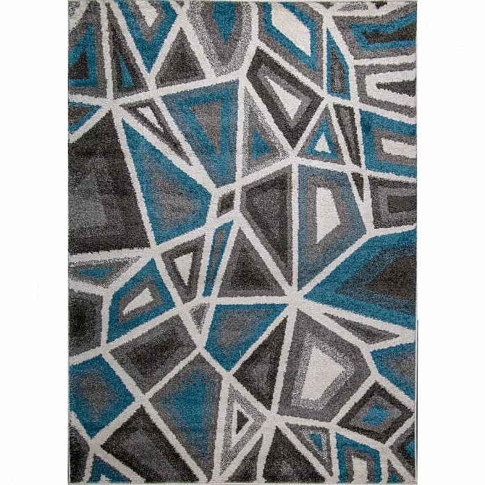 Kusový koberec Walton 5797A bílo-modrý - 120 x 170 cm