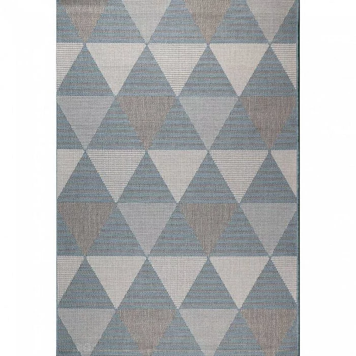 Kusový koberec Flat 21132-ivory/silver/light blue
