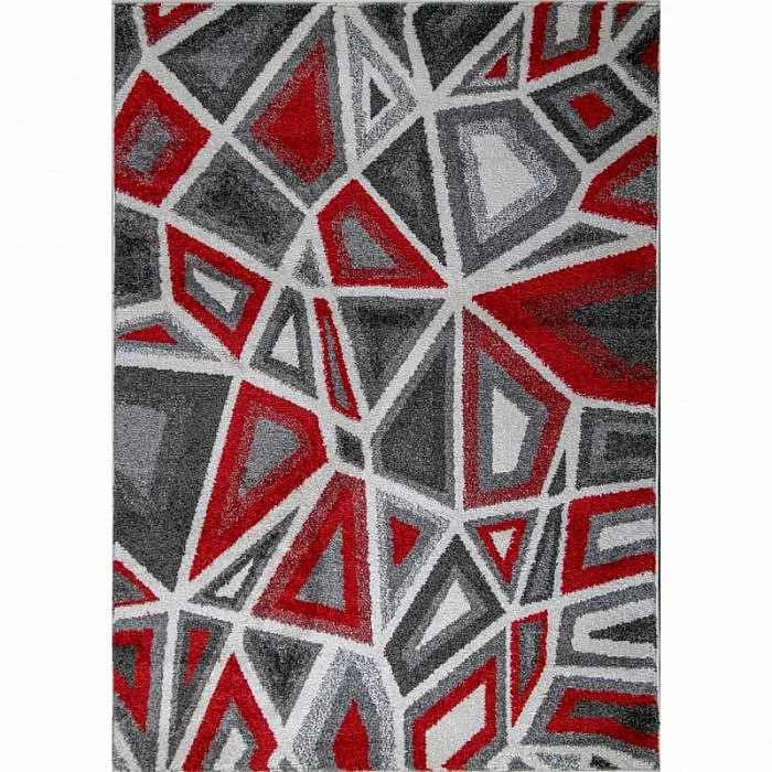 Kusový koberec Walton 5797A bílo-červený - 60 x 110 cm