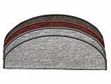 Nášlapy na schody Modena (půlkruh a obdélník) - Modena šedá 24 x 65 cm půlkruh-SLEVA-poslední 2 ks