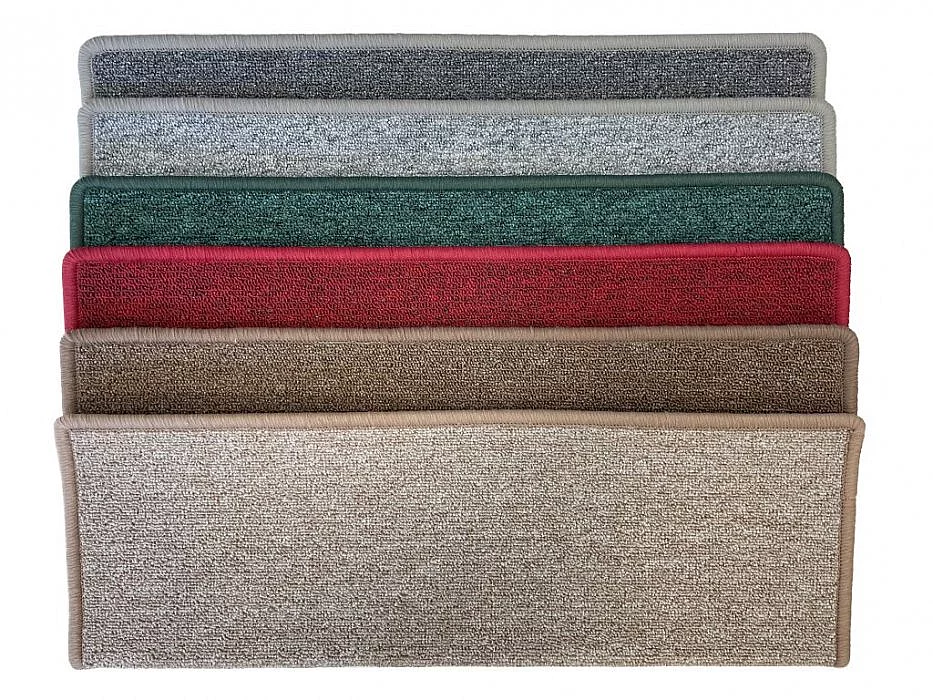 Schodišťové nášlapy Astra (půlkruh a obdélník) - Obdélník světle šedý 25 x 80 cm