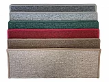 Schodišťové nášlapy Astra (půlkruh a obdélník) - Půlkruh světle šedý 24 x 65 cm
