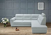 Sedací souprava RADANA LUX B-2R-ROH-DM + záhlavník PW11 světle šedá doprodej