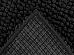 Předložka do koupelny Fluffy 700 black kruh