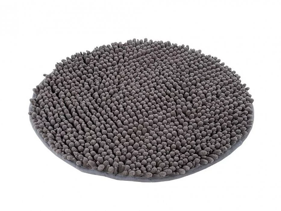 Předložka do koupelny Fluffy 700 grey kruh - Kulatý 55 cm průměr