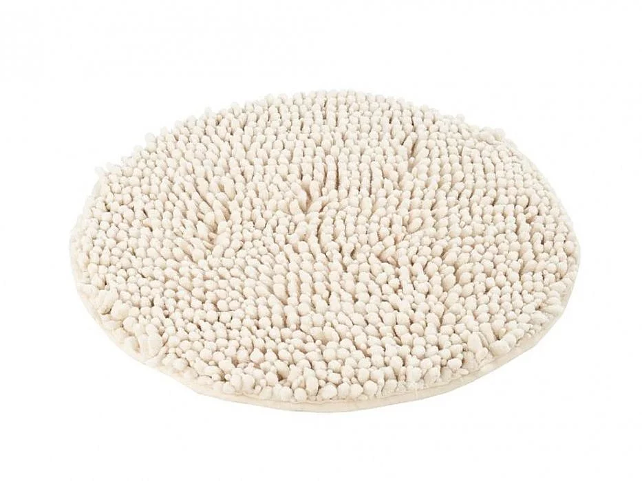 Předložka do koupelny Fluffy 700 ivory kruh - Kulatý 55 cm průměr