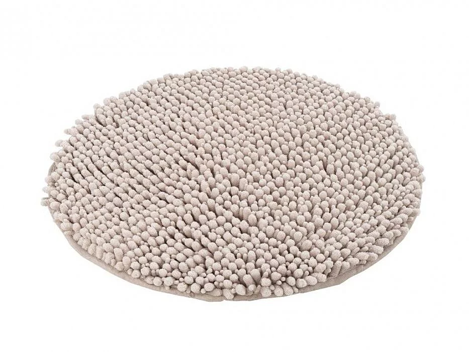 Předložka do koupelny Fluffy 700 taupe kruh
