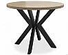 STLM112 - Kulatý jídelní rozkládací stůl o průměru 100 cm s možností rozkladu 2x40 cm.