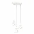 Visící lampa, bílá/kov, OKIRA TYP 1