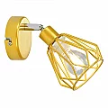 Nástěnná lampa, zlatá/kov, OKIRA TYP 2