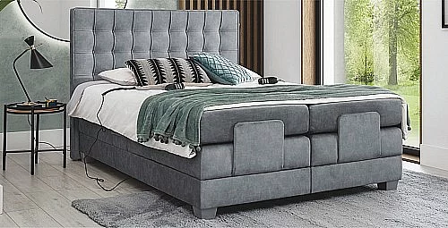 Postel PLAY ELECTRIC PREMIUM 180cm, vč. roštu a matrace Horizon 97 tmavě šedá