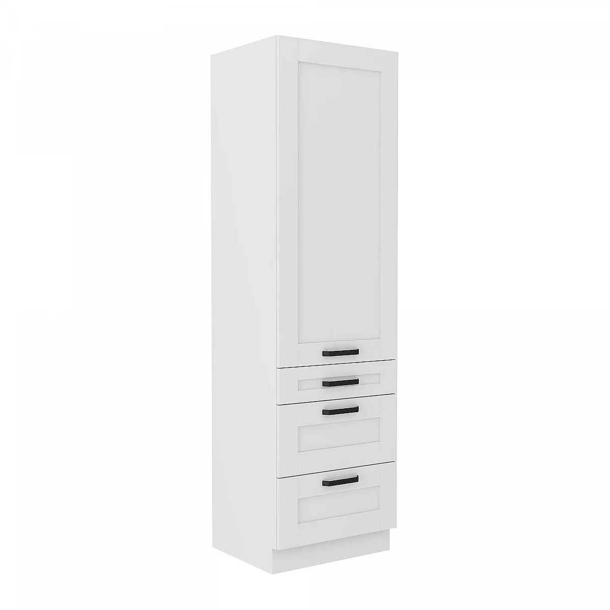 Vysoká skříňka, bílá, LULA 60 DKS-210 3S 1F