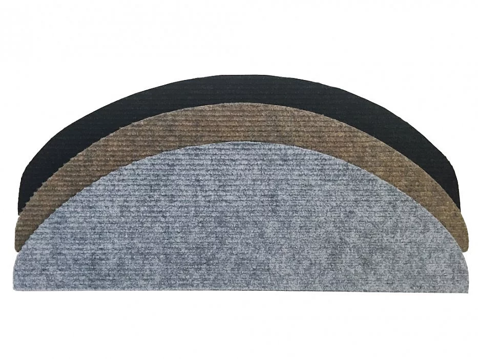 Nášlapy na schody Quick step (půlkruh-obdélník) - Quick step šedý 24 x 65 cm obdélník