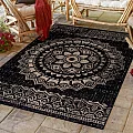 Kusový venkovní koberec Sunny 4417 black - 80 x 250 cm